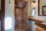 Master bathroom with a gorgeous step in shower